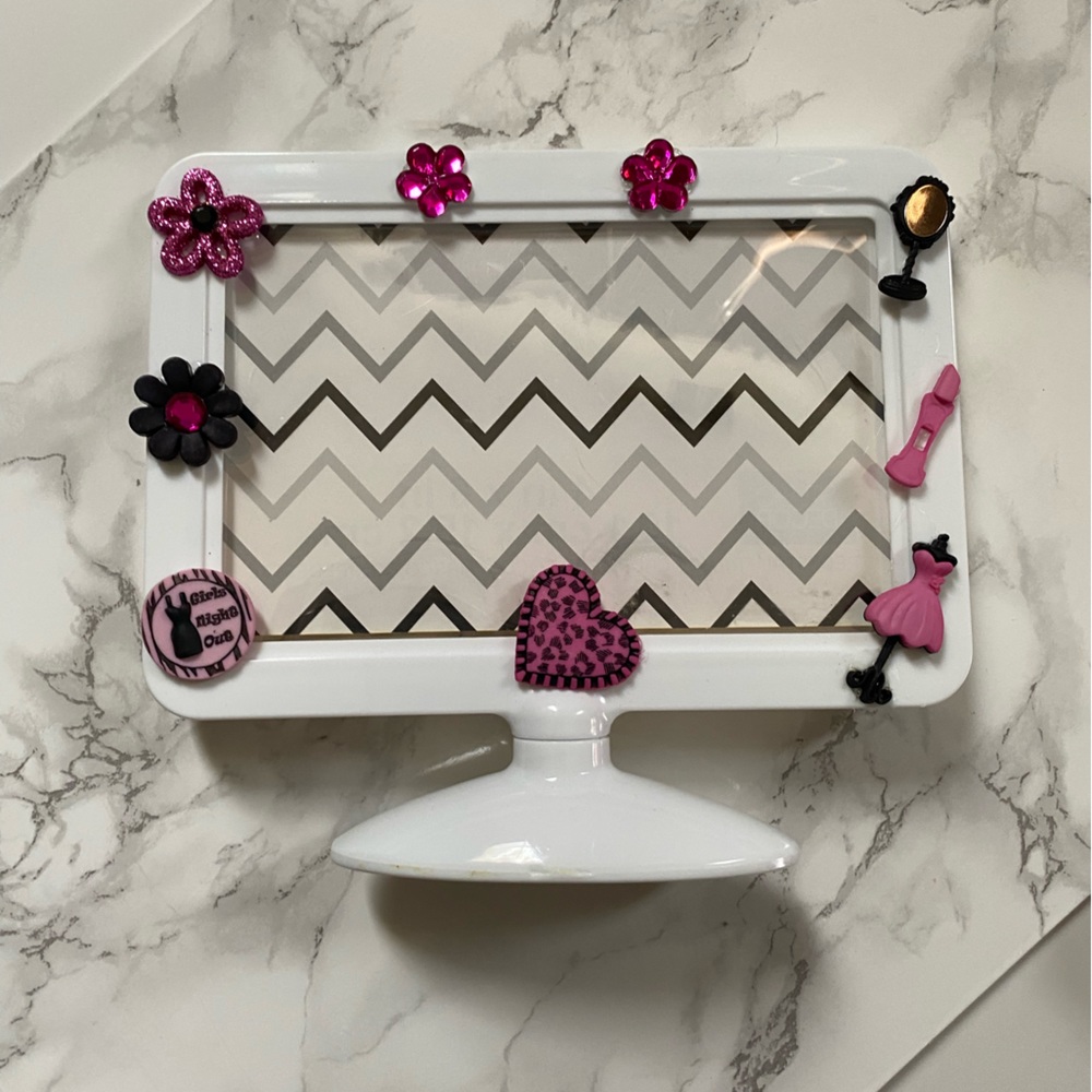 Hand decorated picture frames set of two!